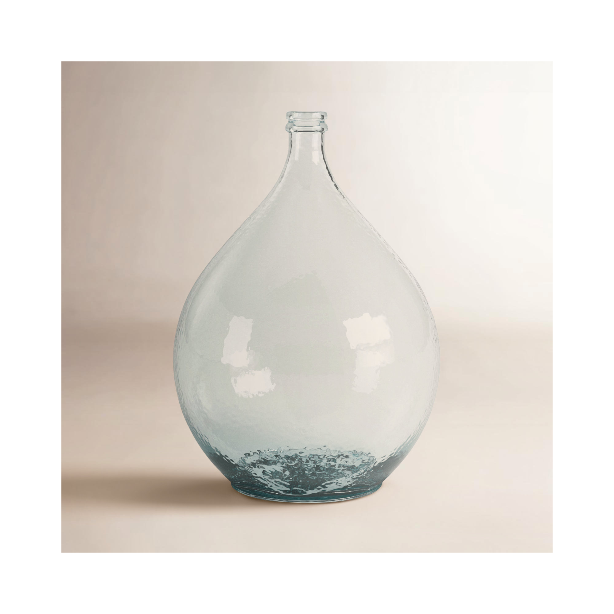 Harissa 20.5'' Handmade Glass Table Vase, Clear