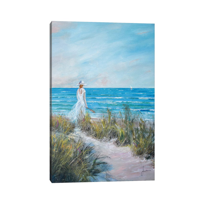 «Ocean Breeze» par Sinisa Saratlic - peinture sur toile tendue, H 12 po x l 8 po x P 0,75 po