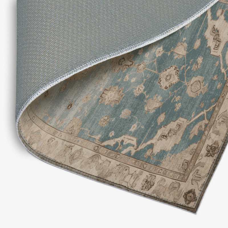 Overdyed Gray Indoor and Outdoor Area Rug, Rectangle 8' x 10'
