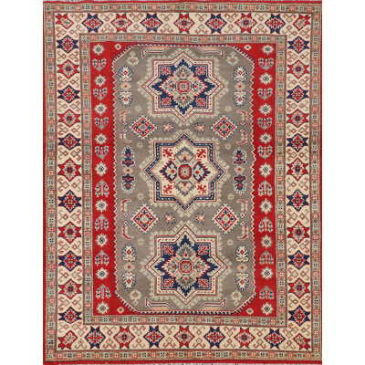Geometric Kazak Oriental Rug 5x7
