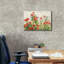  «Red Geraniums On White V2» par Danhui Nai, art mural sur toile-1493715099