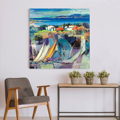 Mediterranean Tale by Luigi Florio - Wrapped Canvas Print