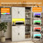 Buffet 71 po Farmry Kitchen Pantry avec armoire, tiroir et support pour micro-ondes