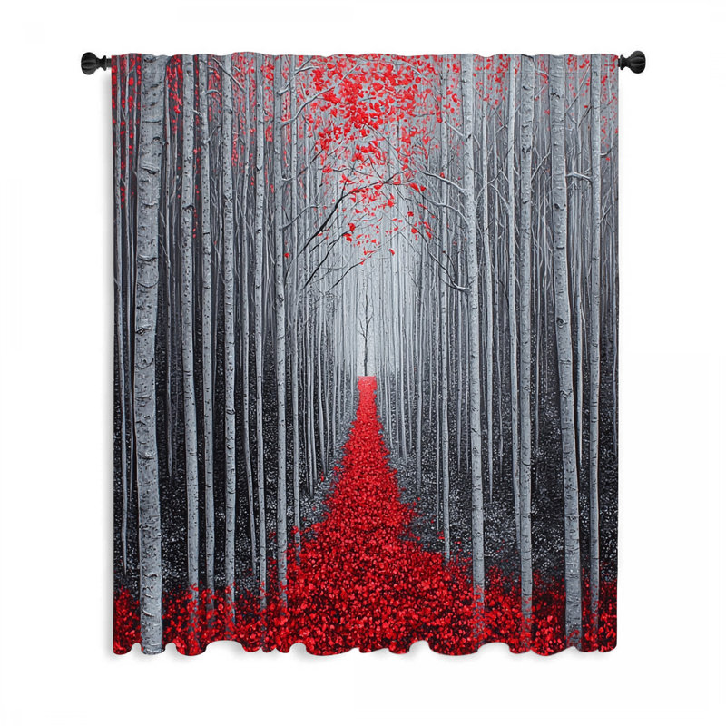 Rideaux de fenêtre Forest Path, L 50 po x L 84 po