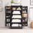 Farmhouse Kitchen Pantry with 10 Door Shelves ,Wood Storage Pantry Cabinet with Magnetic Barn Doors & Adjustable Shelves-1958694036