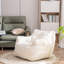Chaise moelleuse avec mousse et tissu - convient aux espaces intérieurs modernes en blanc divers