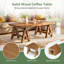47" Solid Wood Coffee Table