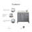 Queen 36" Sink Carrara Engineered Marble Countertop Bath Vanity with Faucet-1058168100-1064475136
