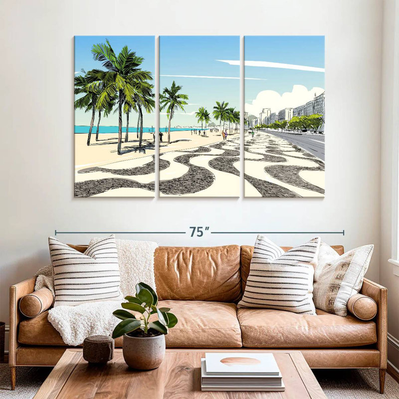 Vue du trottoir Gillard Copacabana, H 42 po x l 65 po