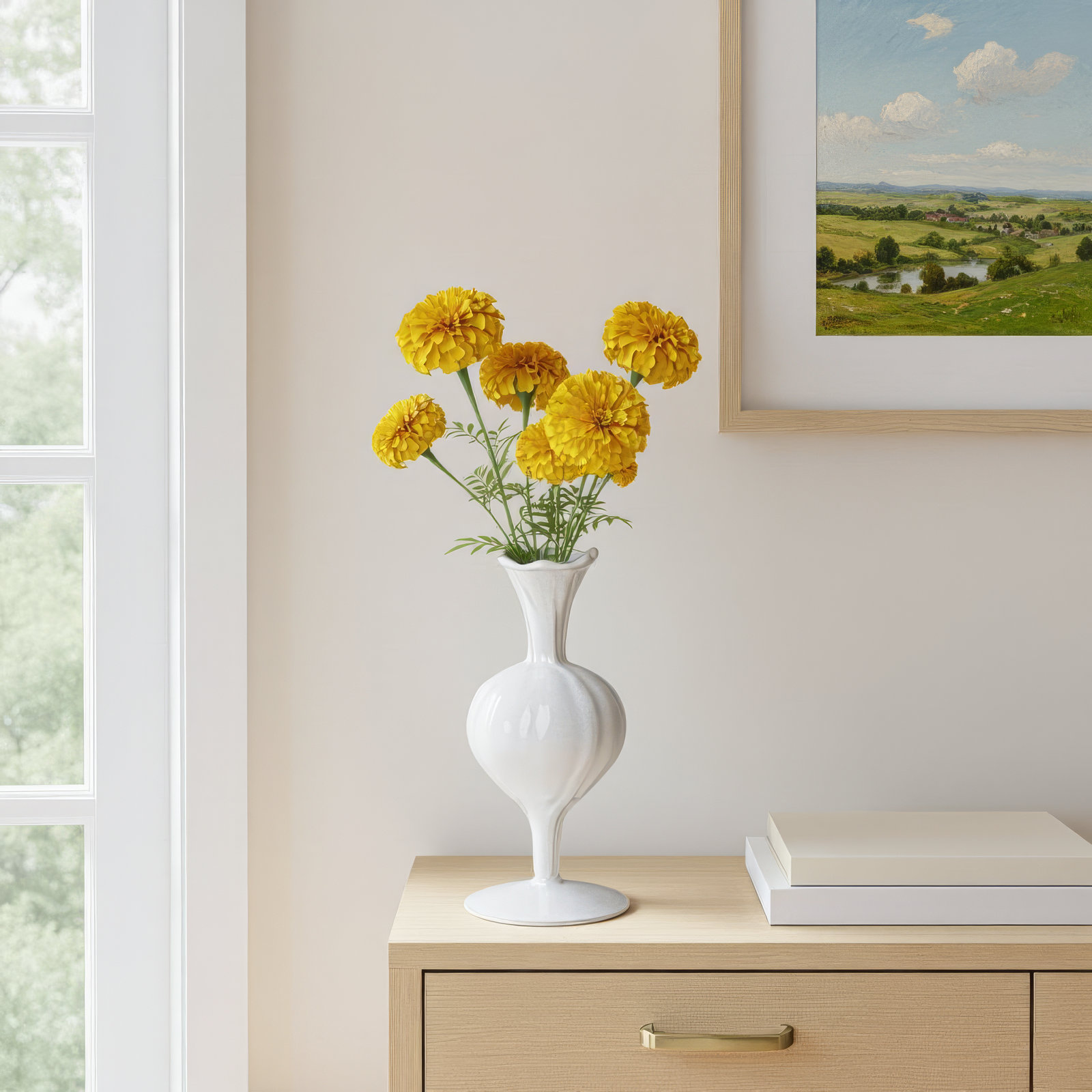 7.25'' Handmade Glass Table Vase