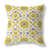 Bleu / jaune floral / géométrique