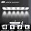 Meuble-lavabo pour salle de bain - 6 lumières, brouillard, miroir moderne à 6 lumières, base en acier inoxydable-1135924237