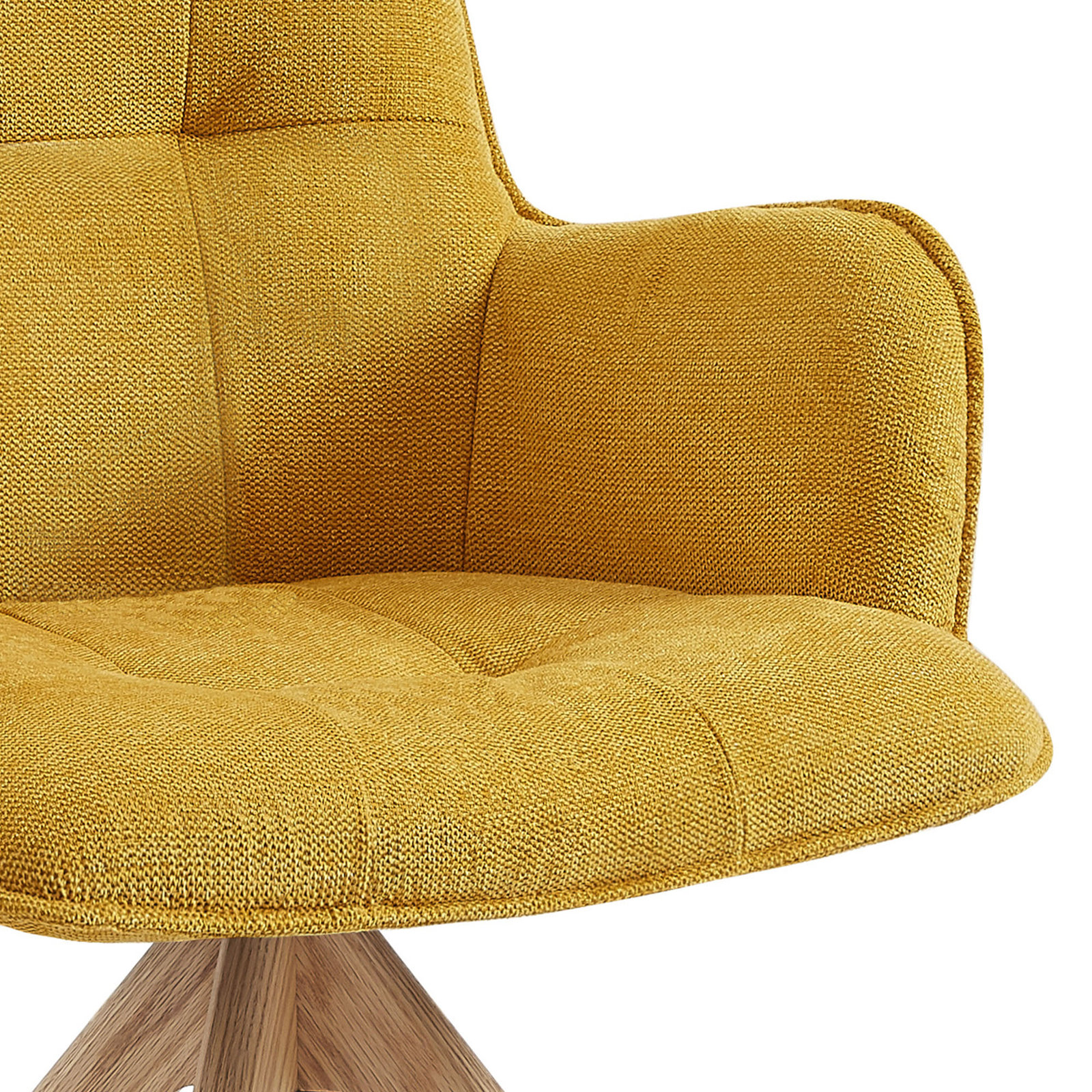 Jadel Office Chair, Yellow Basketweave