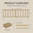 Board and Batten Wall Molding Kit, Paintable MDF Wall Paneling for Accent Wall, Pre-Cut Wall Panel Kit, 50.7" H x 176" W