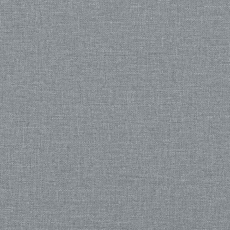 Cadre de lit Dabira, cadre de lit plateforme en tissu, sans matelas, Simple, Gris clair