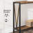 Geron Console Table, 2-Tier Entryway Table with Storage, 43" Narrow Sofa Table with V Design, Industrial Console Table for Entryway-1839956597