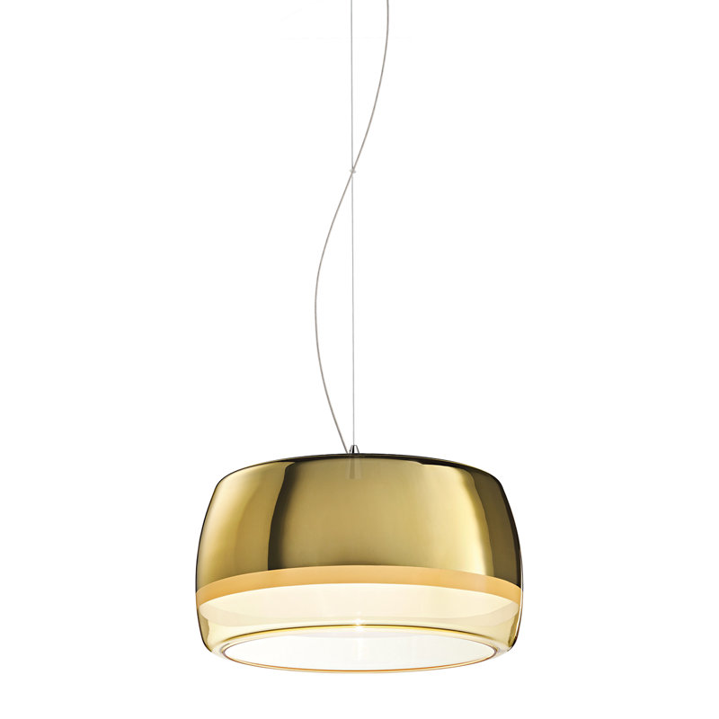 Luminaire bol suspendu 1 lumières zani, Or