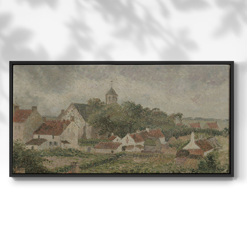 Série paysage - CMLxx - Toile tendue avec châssis encadré - Prêt à être accroché, H 21 po x l 41 po, Noir
