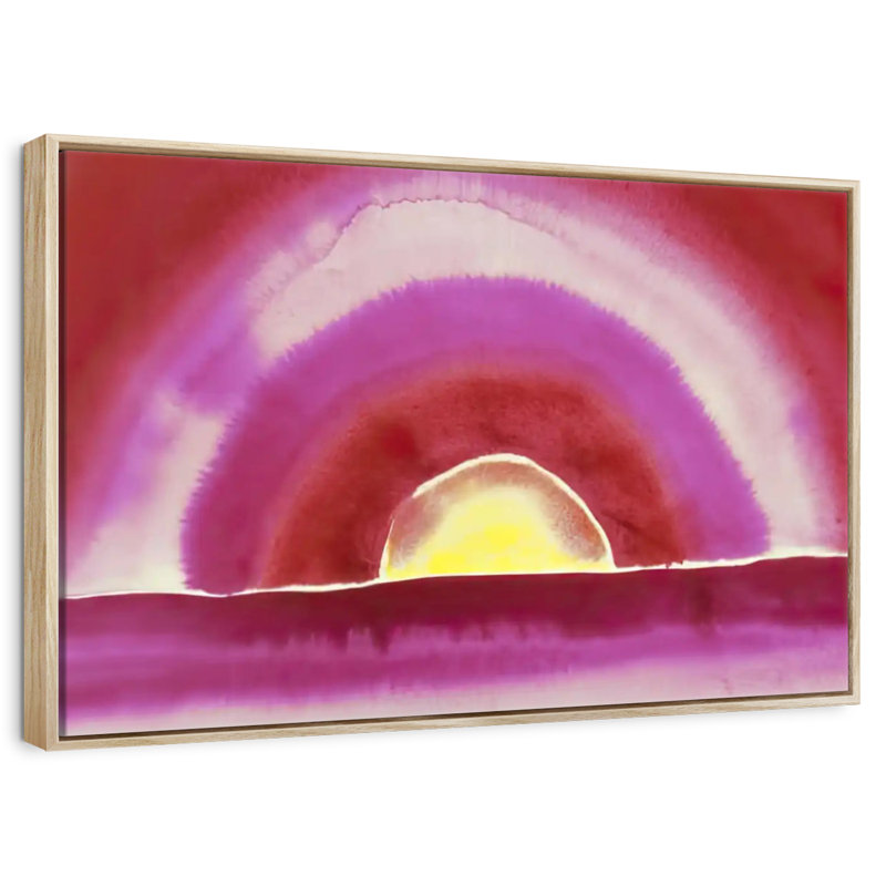 Sunrise 1916, Floating Frame Natural Wood, 46" X 31"