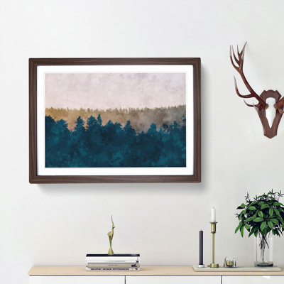 The Forest at Sunset - Picture Frame Painting Print
