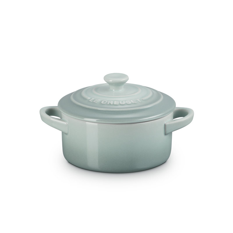 Le Creuset Stonware Mini Round Cocotte, Sea Salt