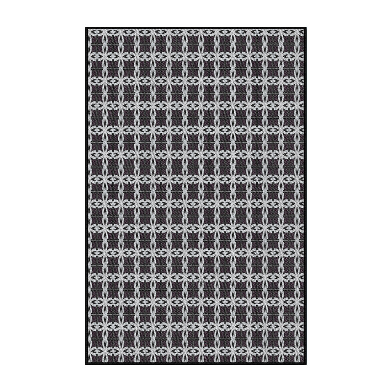 Tapis gris / noir Froholdt, Rectangle 5 pi x 7 pi