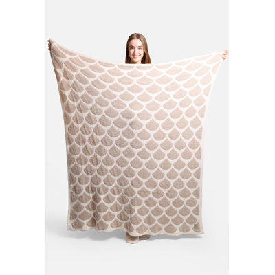 Mermaid Scale Pattern Luxury Soft Throw Blanket
