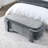 Contemporary Oval Storage Ottoman Bench for Living Room & Bedroom - Gray-1268296663