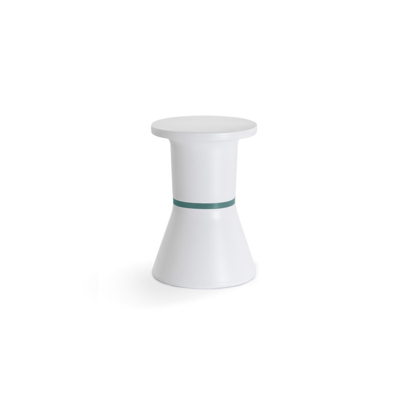 Tabouret d'appoint PA.HE.KO PA, Blanc / bleu océan