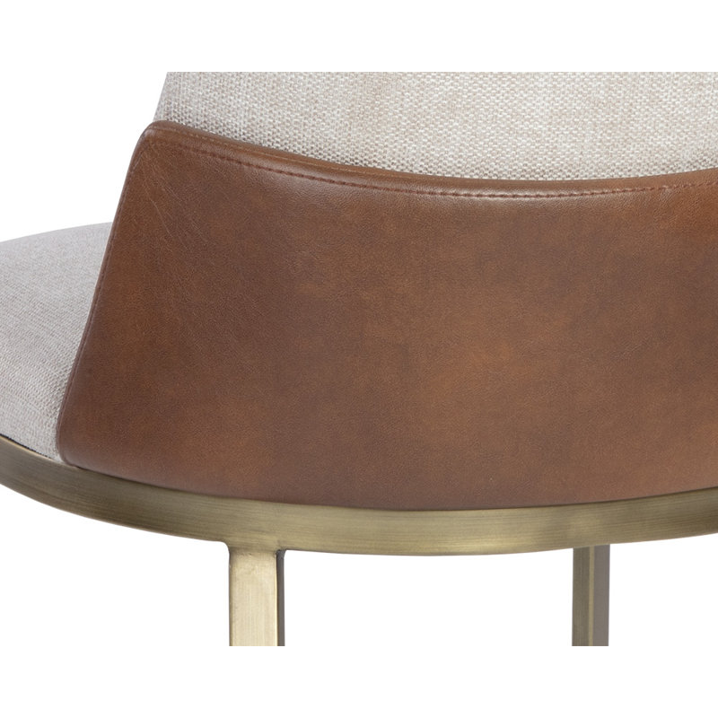 Marie Upholstered Dining Chair, Taupe