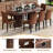Large Farmhouse Kitchen Dinning Table Set Double Robust Pedestal-112473760-112473762-112829761