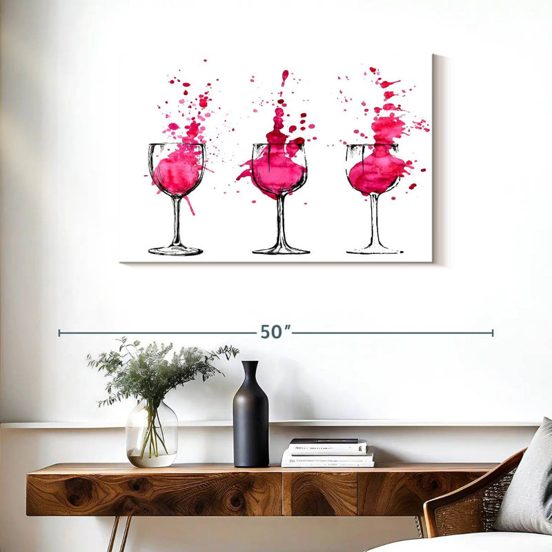 Yarlin Wine Colored, 24" H x 36" W