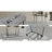 Elegant Expandable MDF Dining Table With Marble Pattern And Tapered Metal Legs