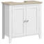 Armoire de rangement, meuble-lavabo sous le lavabo, meuble-lavabo avec tablette en U et tablette interne réglable-268676760