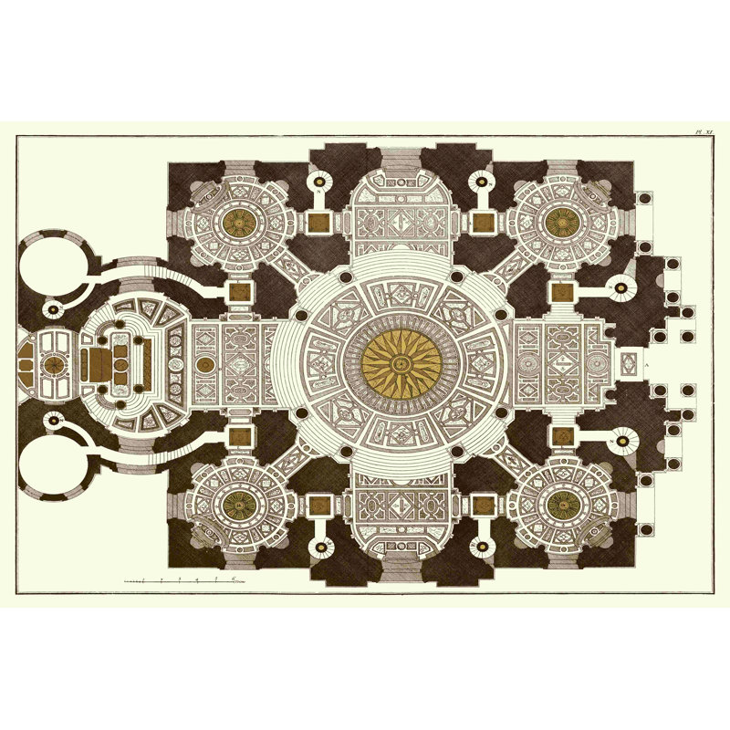 Marqueterie française III, H 24 po x l 36 po