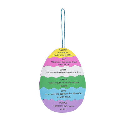 Easter ?Colors Of Faith?? Egg Craft Kit - Craft Kits - 12 Pieces