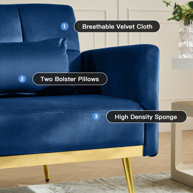 Florene Flared Arms Sleeper, Navy Cotton Blend