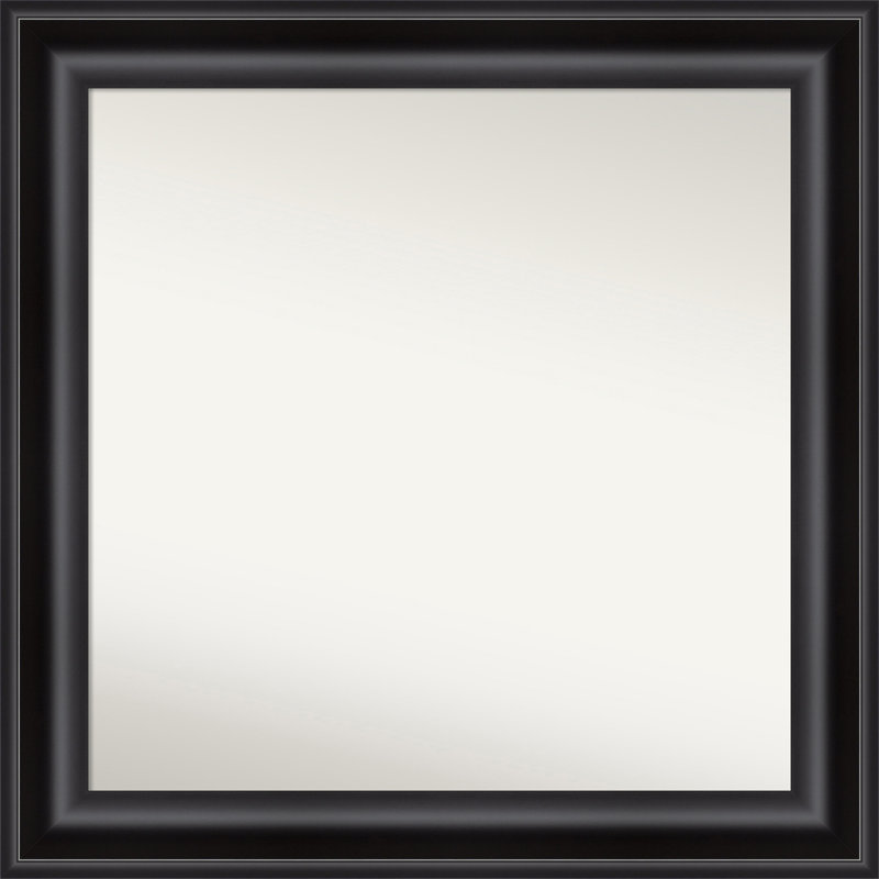 Miroir d'appoint mural en plastique Churchton, 31,75 po x 31,75 po