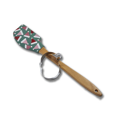 Santa Hat Cookie Cutter Spatula S/2