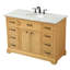 Hermes 48'' Single Bathroom Vanity with Carrara Marble Top-73360074