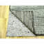 12'2" x 15'0" Grey with Black Oxidized Grass Design Hand Knotted Pure Wool Rug