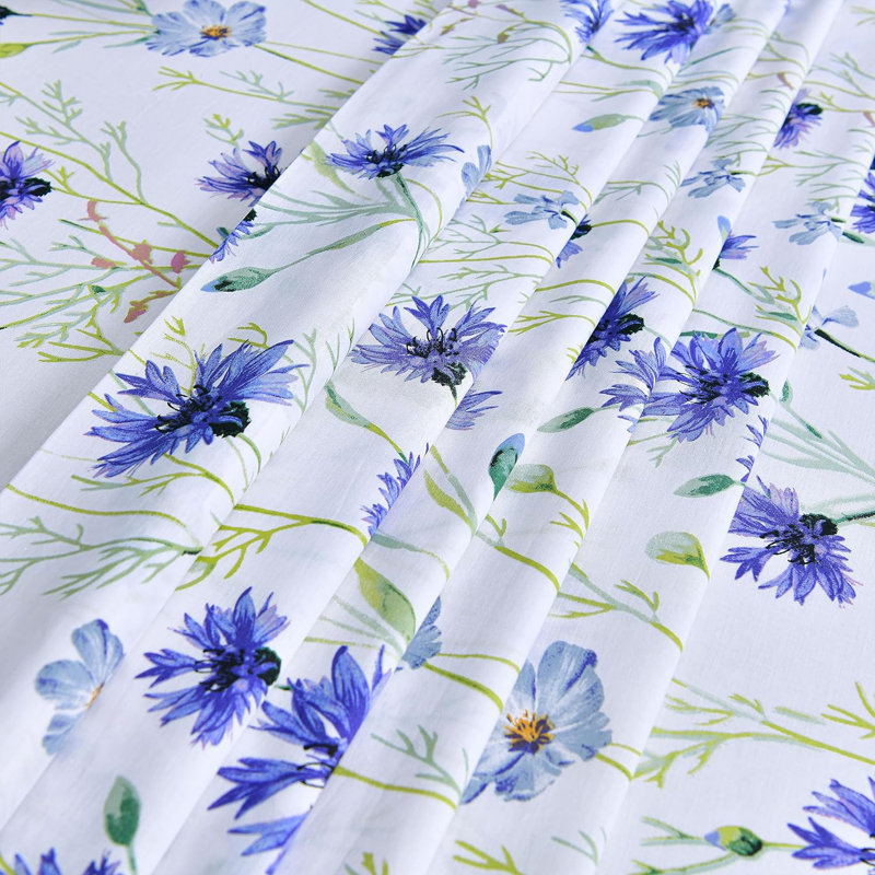  100% Percale Cotton Sheet Set, Full/Double Sheet Set + Fitted Sheet + Pillowcase, Lavender