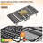 Heavy Duty Black Classic Farmhouse，12”Underbed Clearance ,Premium Steel Slat Mattress Foundation With Storage,