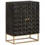 Buffet Mercer41 en bois massif de manguier et de fer noir 21,7 po x 13,4 po x 29,5 po