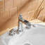 Robinet de lavabo de salle de bain espacé 8 trous à 2 poignées 8-16 pouces-45090088-45090089
