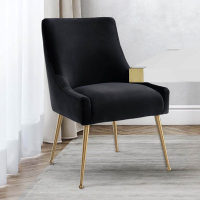 48.3cm H Velvet Upholstered Side Chair