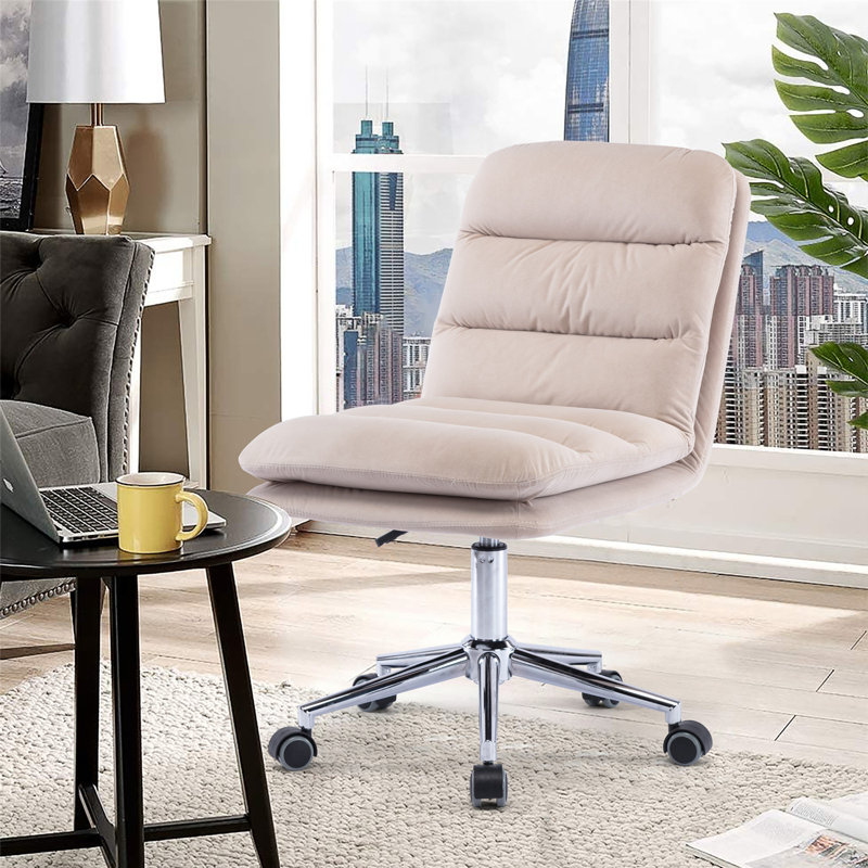 Chaise de bureau pivotante, Beige