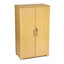 Wooden Storage Cabinet with Lock, 2 Door 2 Shelf Storage File, Utility, Garage Tool, Cabinet-35926996