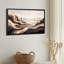 «Wavy Layered Hills in Earth Tones and sépia Sky», art mural sur toile-133549919
