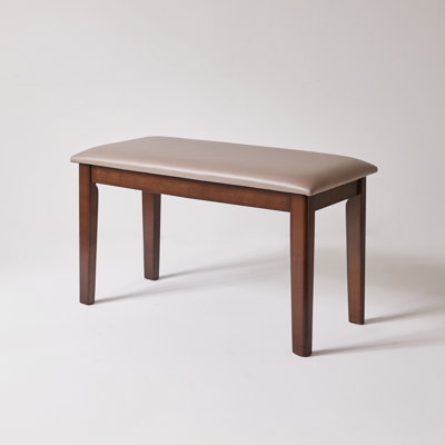 Modern Upholstered Bench With Solid Wood Legs